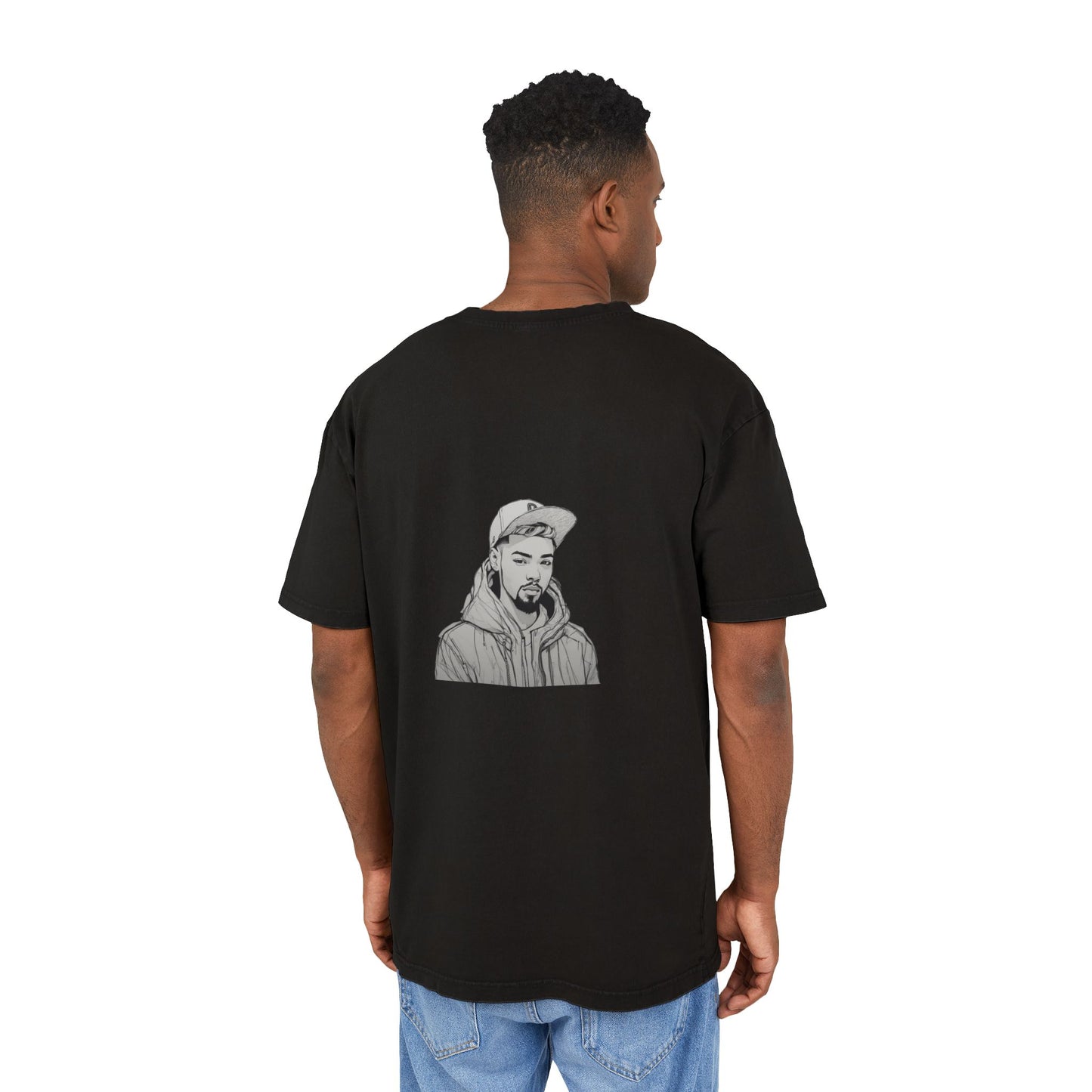 Men's Acid Washed Oversized Graphic Tee