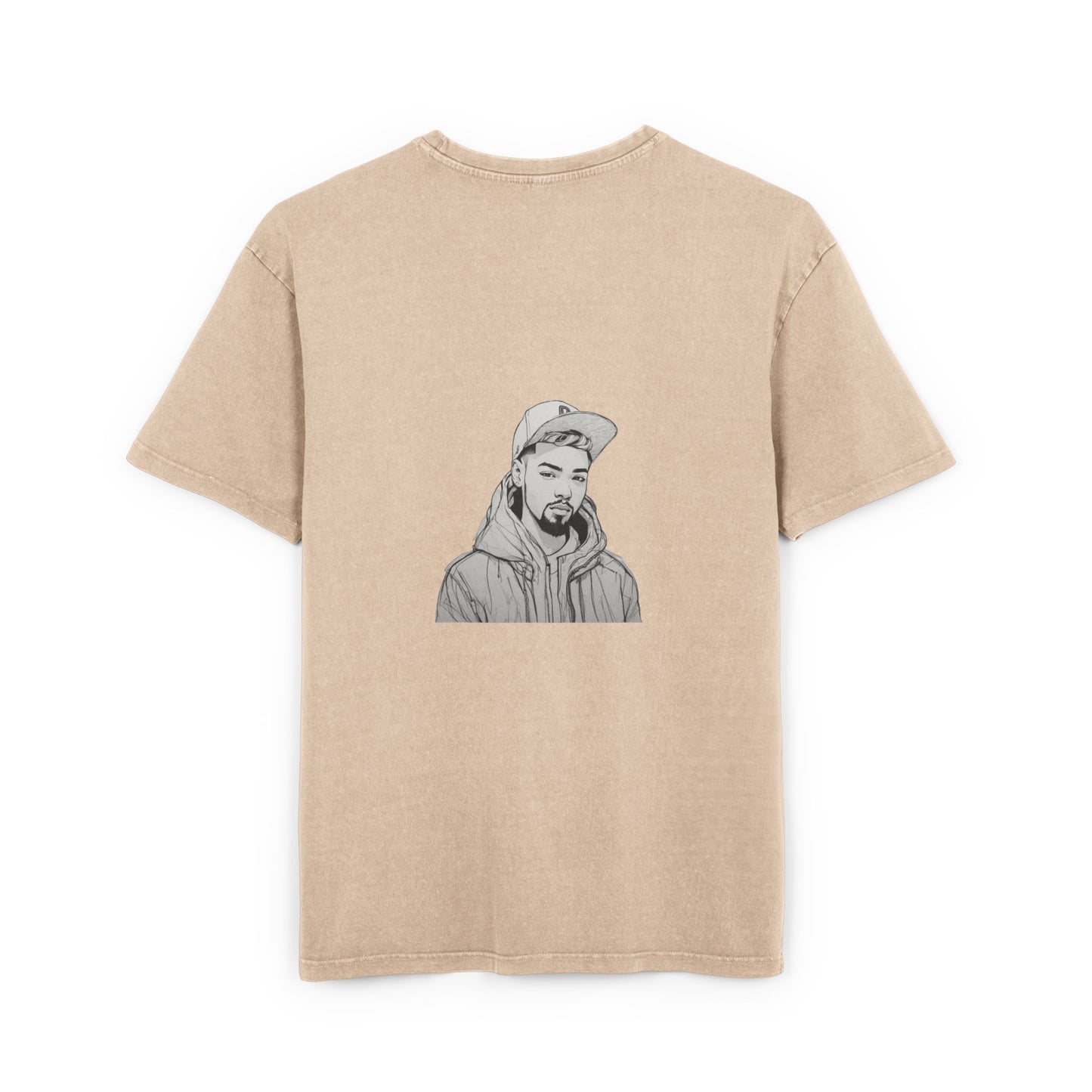 Men's Acid Washed Oversized Graphic Tee