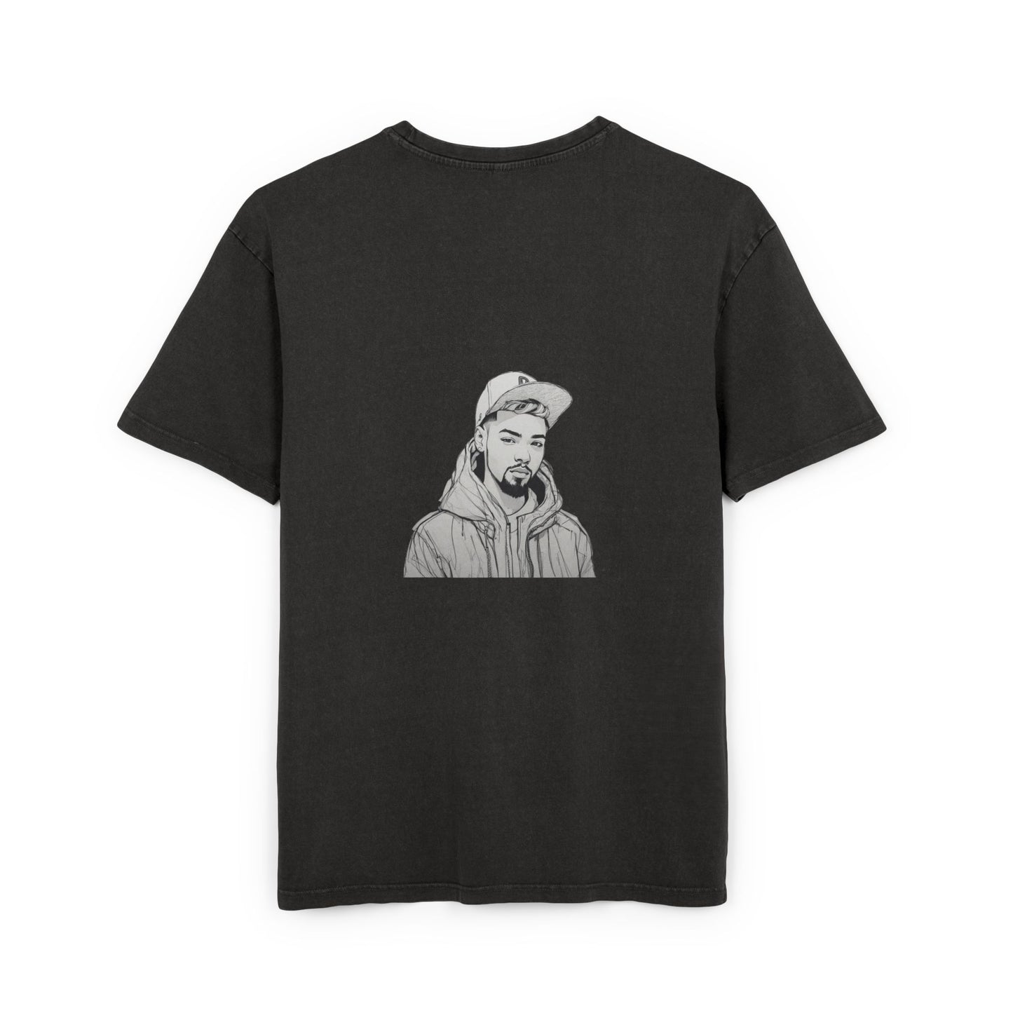 Men's Acid Washed Oversized Graphic Tee