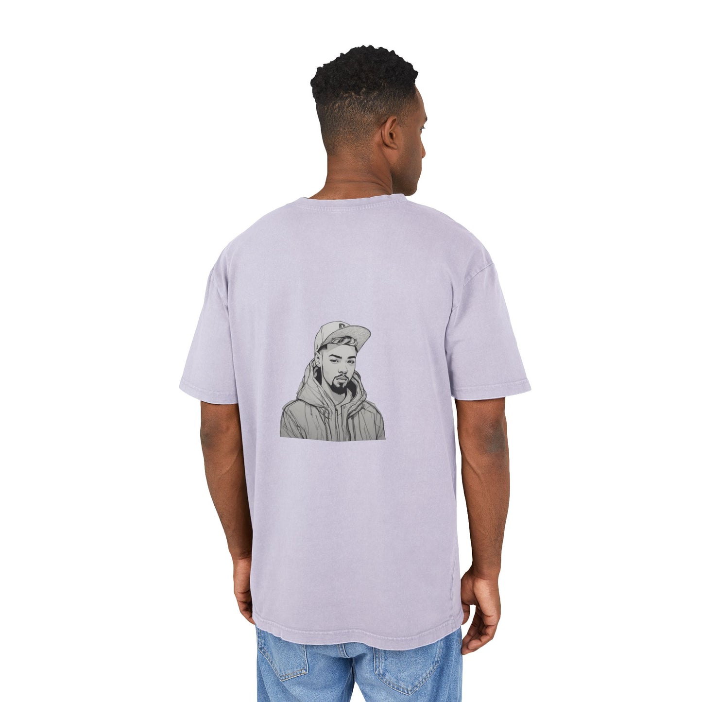 Men's Acid Washed Oversized Graphic Tee