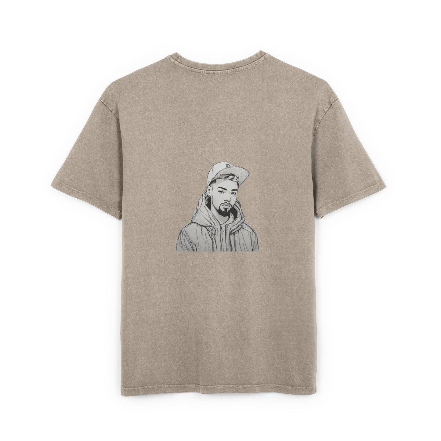 Men's Acid Washed Oversized Graphic Tee