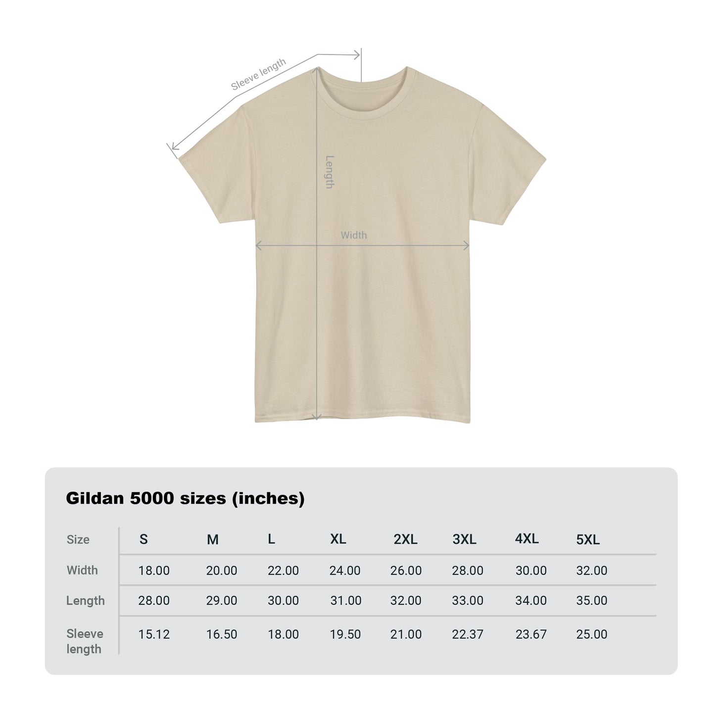 Unisex Heavy Cotton Tee - Sand