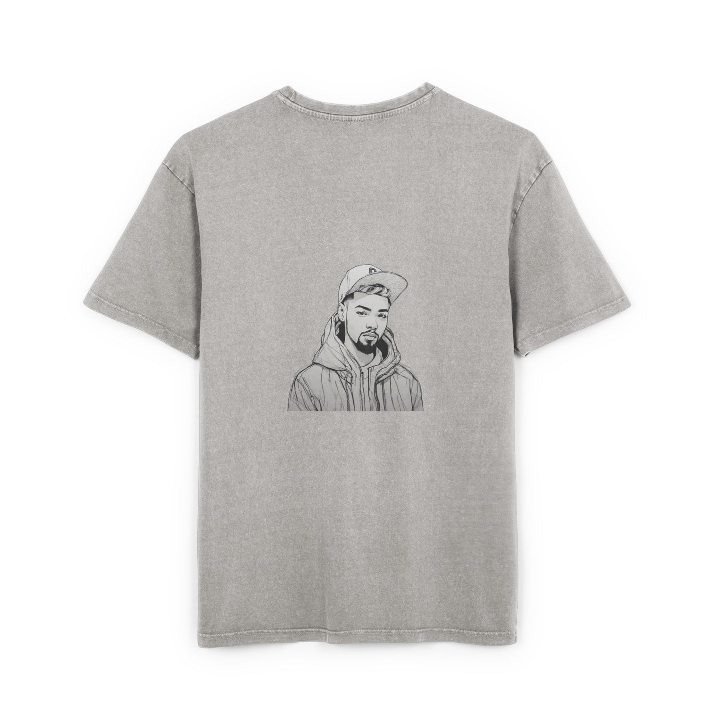 Men's Acid Washed Oversized Graphic Tee