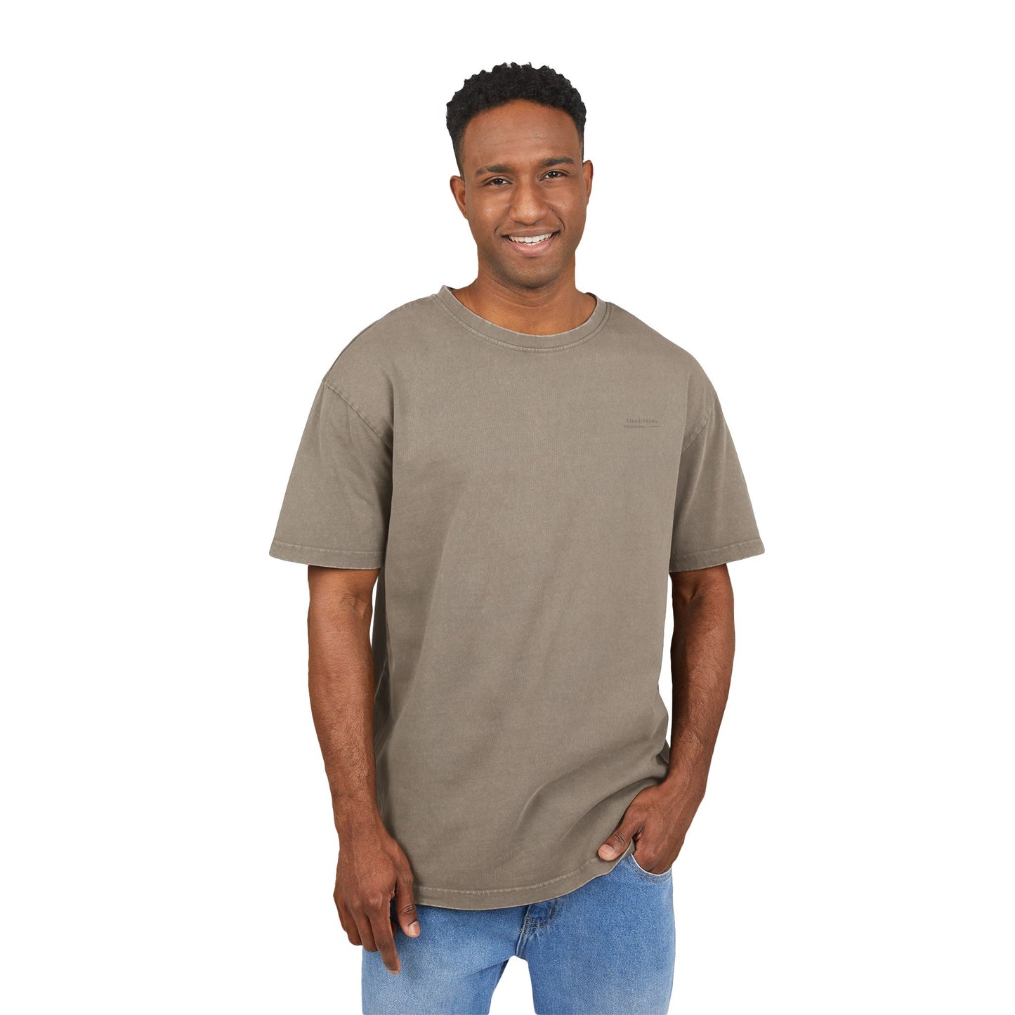 Men's Acid Washed Oversized Graphic Tee
