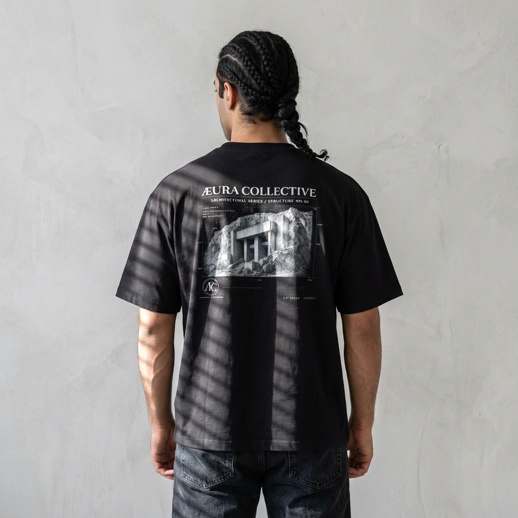 ÆURA 01 – 300g Heavyweight Boxy Tee | Architectural Series