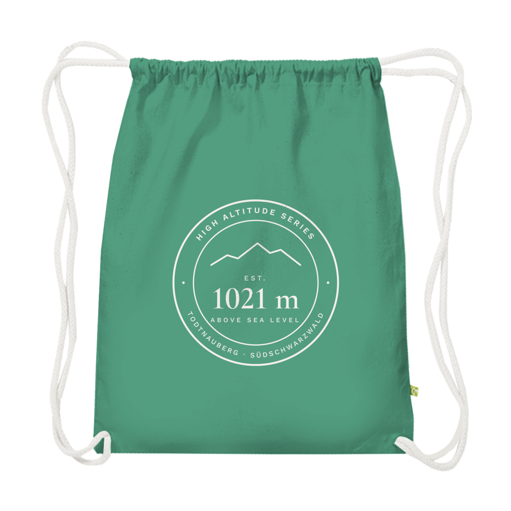 Bio-Turnbeutel High Altitude in Sage Green mit hellem Abzeichen