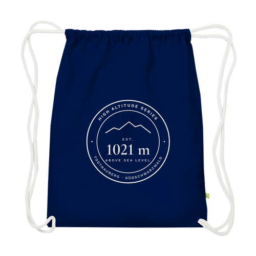 Bio-Turnbeutel High Altitude in French Navy mit hellem Abzeichen