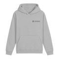 Hoodie Höhenlage in Heather Grey – Vorderseite mit Todtnauberg-Koordinaten