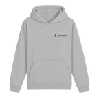 Hoodie Höhenlage in Heather Grey – Vorderseite mit Todtnauberg-Koordinaten