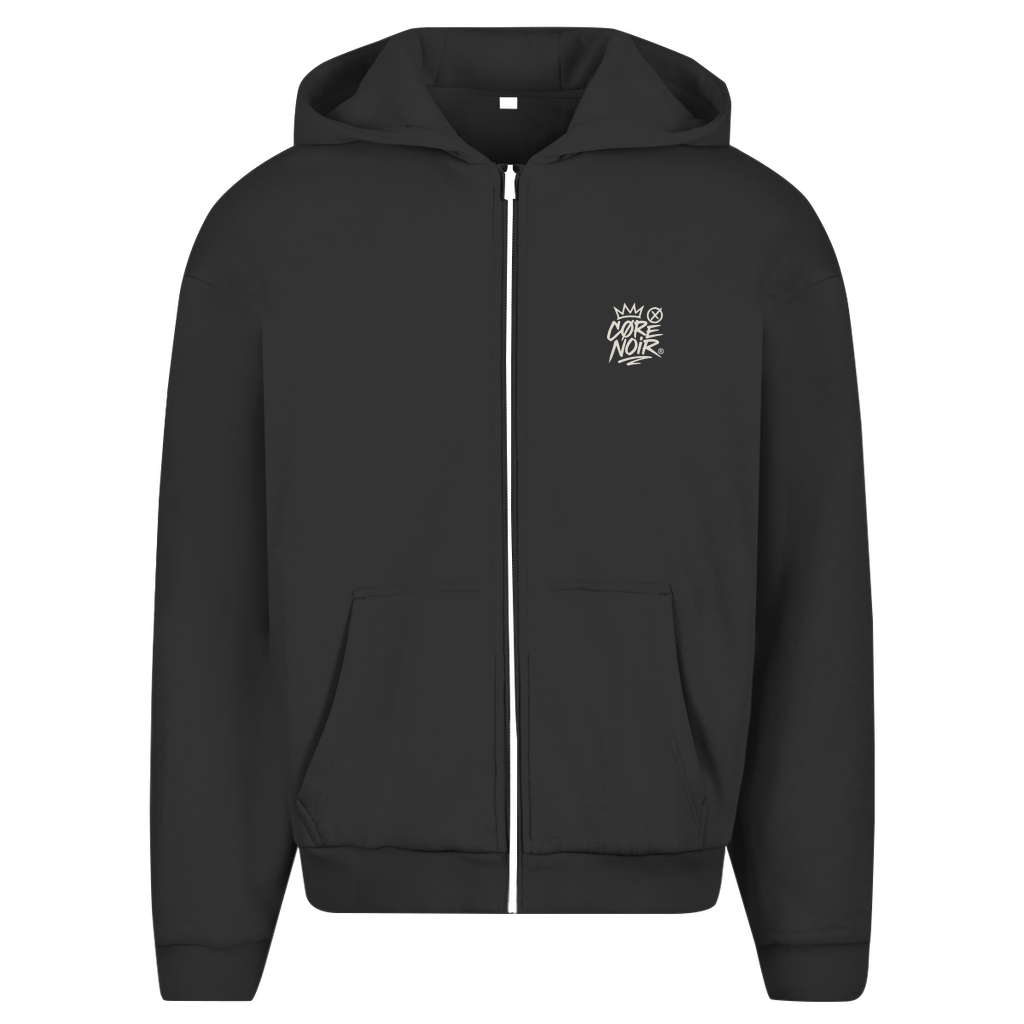 Herren Oversize Zipper Hoodi