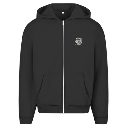 Herren Oversize Zipper Hoodi