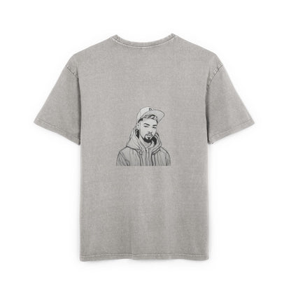 Men's Acid Washed Oversized Graphic Tee