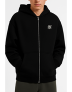 Herren Oversize Zipper Hoodi