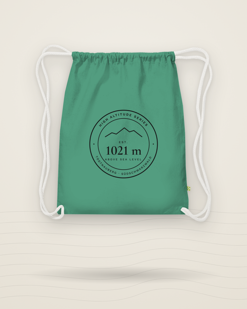 Bio-Turnbeutel High Altitude in Sage Green mit dunklem Abzeichen